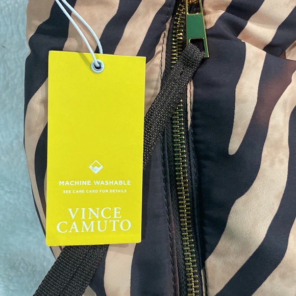🆕VINCE CAMUTO HARLO SATCHEL/TOTE. Brown Zebra - Picture 4 of 8